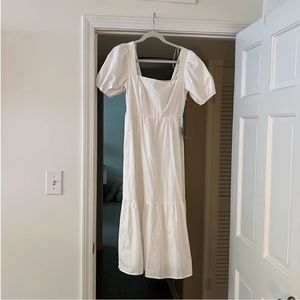 ASTR the label white midi dress